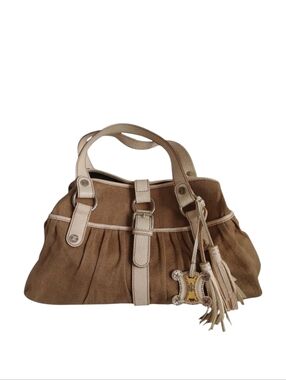 Celine Paris Canvas & Leather Boogie Tassel Bag